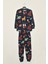 Kız Erkek Çocuk Desenli Pamuklu Rahat Pijama Takımı - 1040 3
