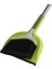 Basics Açılı Broom ve Dustpan Seti, Gümüş/yeşil Süpürge, Faraşlı, Çelik, Gümüş, 2