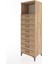 Hyperion Dolap Tek Raflı 8 Çekmeceli 60X44X182 Çam-Çam 3
