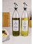 Vetro 2&apos;li Zeytinyağı ve Sıvıyağ Şişesi Yağdanlık 1000 ml SH-003 3