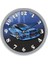 Mark Premium Serisi Araba Desenli Mavi Duvar Saati 25 cm 1
