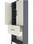 Arges Dolap 3 Raflı Tek Çekmeceli 2 Kapaklı 60X30X163 Antrasit-Aytaşı 5