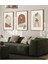 Kanvas Tablo Pastel Arches Soyut Minimalist Tasarım Çerçeve Görünümlü 3'lü Mdf Tablo 40 x 60 1
