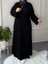 Butik Oyhso Kumaş Abaya Kol Büyük Beden Uyumlu Günlük Elbise 1