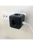 Isıya Dayanıklı Termal Akım Korumalı ve Çocuk Korumalı 3 Priz Girişli 3 USB Girişli Küp Priz 4