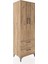 Hyperion Dolap 4 Raflı 2 Çekmeceli 2 Kapaklı 60X44X182 Çam-Çam 2