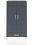 Arges Dolap 2 Raflı Tek Çekmeceli Tek Askılı 88X30X163 Aytaşı-Antrasit 1