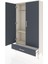 Arges Dolap 2 Raflı Tek Çekmeceli Tek Askılı 88X30X163 Aytaşı-Antrasit 4
