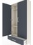 Arges Dolap 2 Raflı Tek Çekmeceli Tek Askılı 88X30X163 Aytaşı-Antrasit 5