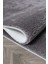 Yumuşak Peluş Oval Halı, Çok Amaçlı, Yıkanabilir, Kaymaz Taban, Gri Renk 4