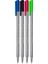Triplus 0.3 mm 4&apos;lü Blister Set (334-3 Mavi, 334-2 Kırmızı, 334-9 Siyah, 334-501 Neon Yeşil) 1
