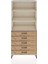 Hyperion Dolap 3 Raflı 5 Çekmeceli 88X44X195 Aytaşı-Çam 1