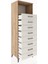 Hyperion Dolap Tek Raflı 8 Çekmeceli 60X44X182 Çam-Aytaşı 4