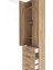 Arges Dolap 4 Raflı 4 Çekmeceli 2 Kapaklı 60X30X243 Çam-Çam 5