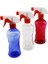 350ML Renkli Şeffaf Uzun - Plastik - Burgulu Boş Sprey Püskürtücü Şişe (4172) 1