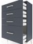 Arges Komodin 4 Çekmeceli 60X30X96 Antrasit-Antrasit 5