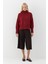 Balıkçı Yaka Oversize Triko Kazak Bordo 3