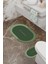 Yeşil Desenli Eko Banyo Paspası, Kaymaz Taban, Makinada Yıkanabilir, 2'li Set 3