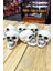 Halloween Bayramı Kuru Kafa 6 Lı Beyaz 3