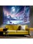 Geyik ve Karlı Orman Manzaralı Sanatsal Dekoratif Duvar Tablosu (50X70 Cm) 1
