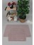 Yumuşak Peluş Kaymaz Banyo Paspası Takımı 2'li, 50X80-50X40CM, Pembe 1