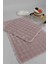 Yumuşak Peluş Kaymaz Banyo Paspası Takımı 2'li, 50X80-50X40CM, Pembe 5