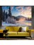 Karlı Doğa ve Nehir Manzaralı Sanatsal Dekoratif Duvar Tablosu (35X50 Cm) 1