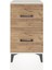 Arges Komodin Tek Raflı 2 Çekmeceli 44X30X80 Aytaşı-Çam 2