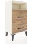 Arges Komodin Tek Raflı 2 Çekmeceli 44X30X80 Aytaşı-Çam 3