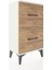 Arges Komodin Tek Raflı 2 Çekmeceli 44X30X80 Aytaşı-Çam 4