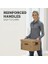 Box Smoothmove Klasik Küçük Taşıma Kutuları, 20&apos;li Paket, Montaj, Taşıma Kolları, 10" x 12" x 15" 2