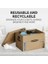 Box Smoothmove Klasik Küçük Taşıma Kutuları, 20&apos;li Paket, Montaj, Taşıma Kolları, 10" x 12" x 15" 3