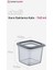 6&apos;lı Set Skali Kare Saklama Kabı 740 ml - Antrasit, Çok Amaçlı Saklama Kabı 3