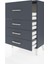 Arges Komodin 4 Çekmeceli 60X30X96 Antrasit-Antrasit 4