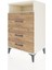 Hyperion Komodin Tek Raflı 3 Çekmeceli 60X44X96 Aytaşı-Çam 3