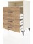 Hyperion Komodin Tek Raflı 3 Çekmeceli 60X44X96 Aytaşı-Çam 4