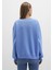 Bisiklet Yaka Mavi Basic Sweatshirt 1610198-70790 4