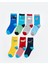 Yeni Sezon Desenli Erkek Çocuk Soket Çorap 7'li 1