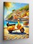 Kanvas Tablo Sarı Vespa ve Italya, 50 x 70 1