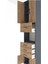 Arges Dolap 3 Raflı 4 Çekmeceli 4 Kapaklı 60X30X243 Antrasit-Çam 5