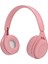 Ritmo Kulak Üstü Kablolu Kulaklık Katlanabilir Js-80 (Pembe) 1