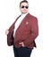 Mocgrande Erkek Büyük Beden 4 Drop Blazer Şönili Ceket 500602 Taba 2