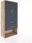 Hyperion Dolap 3 Raflı 2 Çekmeceli 2 Kapaklı 88X44X195 Çam-Antrasit 2