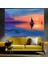 Deniz ve Güneş Manzaralı Sanatsal Dekoratif Duvar Tablosu (50X70 Cm) 1