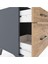 Hyperion Komodin 2 Çekmeceli 44X44X64 Antrasit-Çam 5