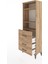 Arges Dolap 3 Raflı 3 Çekmeceli 60X30X163 Çam-Çam 4