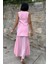 Yelekli ve Pilise Etekli Triko Takım -Pembe 7