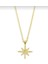 Yıldız Model Taşlı Çelik Gold Kolye 1