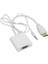 HDMI To VGA Dönüştürücü Kablo Ses Destekli Çevirici Ps3 Kulaklık Monitör Tv LED Uydu 4548 2