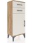 Arges Komodin Tek Raflı 2 Çekmeceli Tek Kapaklı 44X30X106 Çam-Aytaşı 2